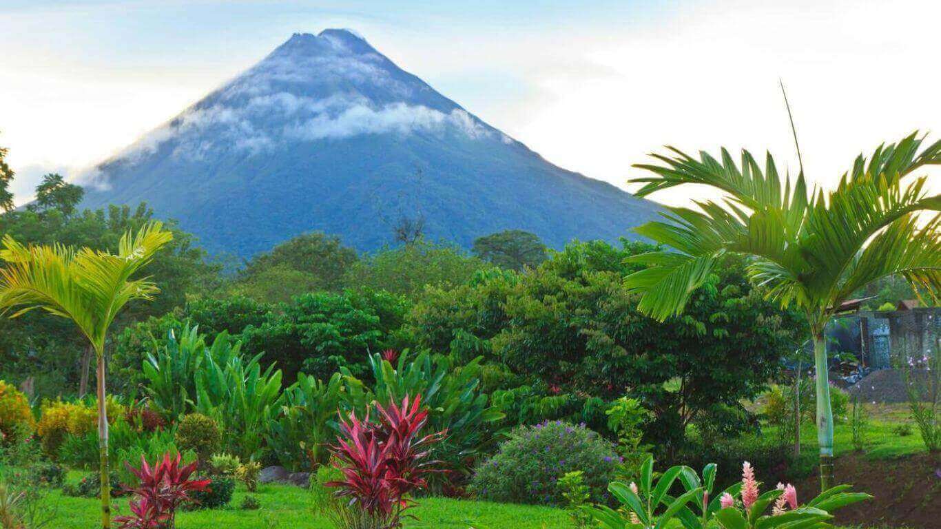 Costa Rica, La Fortuna garden